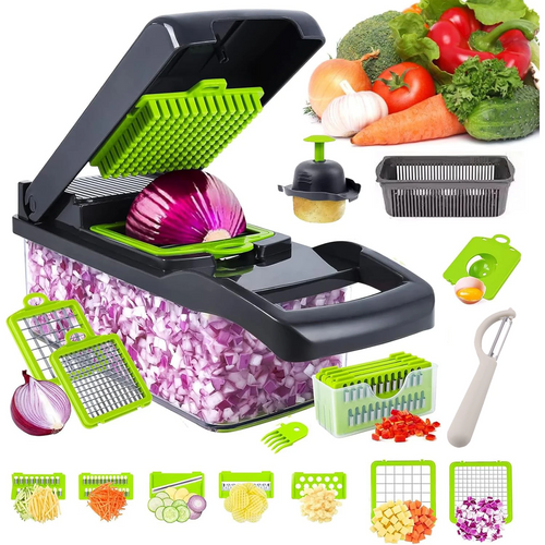 TrendChefs™ SliceForce – 16-in-1 Rapid Vegetable Slicer