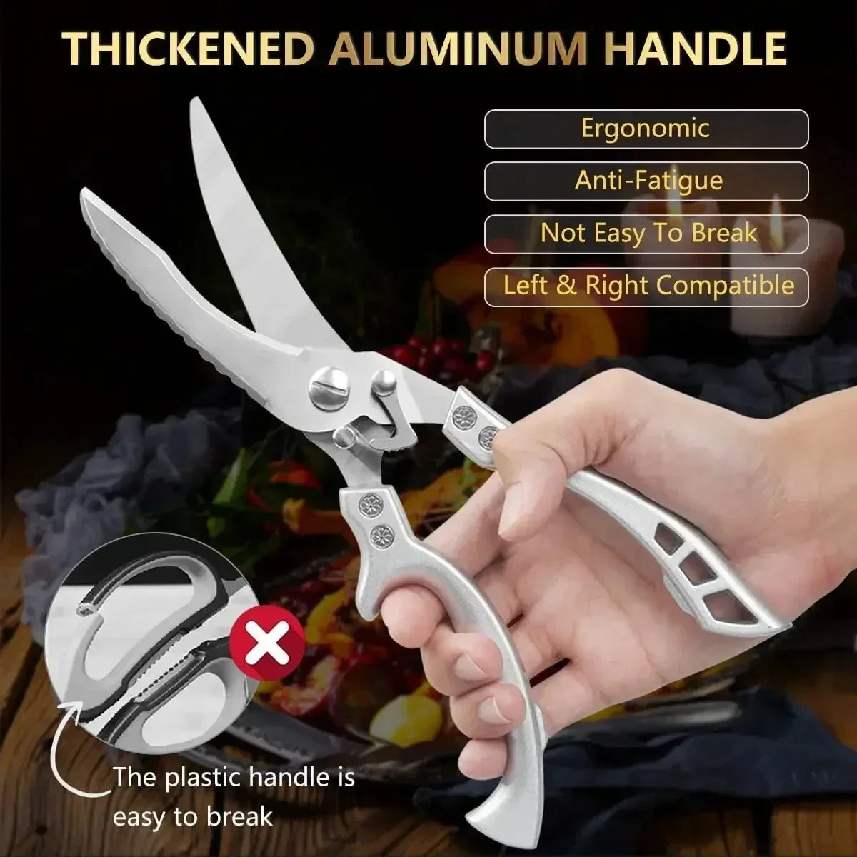 TrendChefs™ CutPro X – Heavy-Duty Multipurpose Kitchen Scissors - TrendChefs