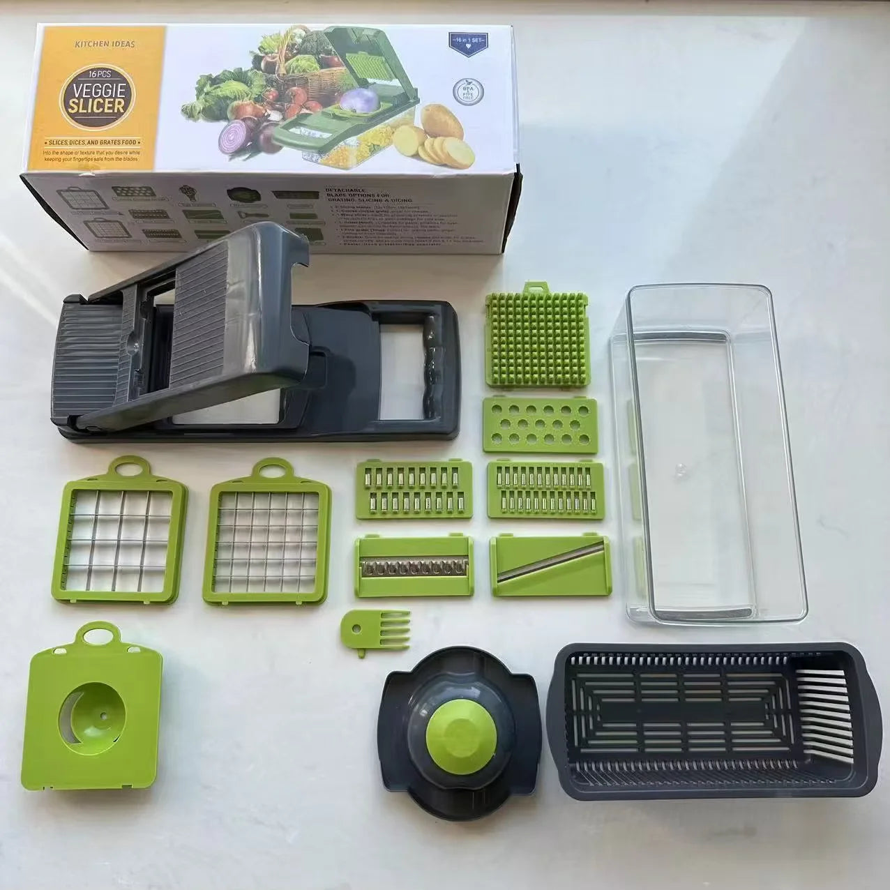 TrendChefs™ SliceForce – 16-in-1 Rapid Vegetable Slicer - TrendChefs